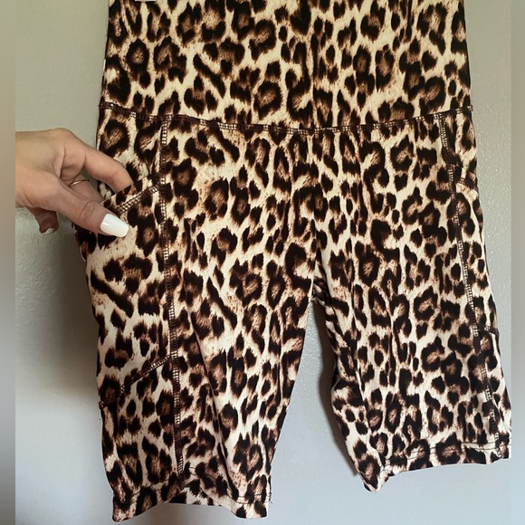 Leopard Print Workout Shorts - S, worn once - Picture 4 of 4